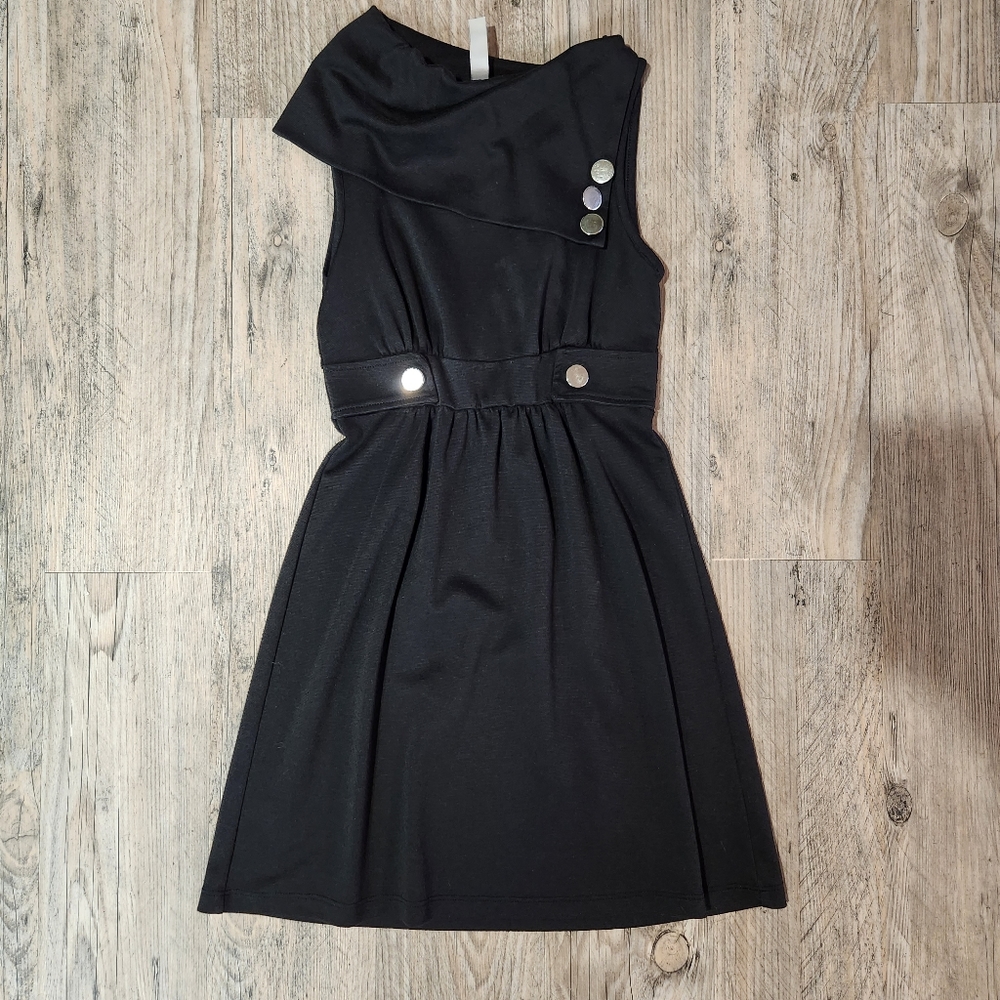 Black a-line dress